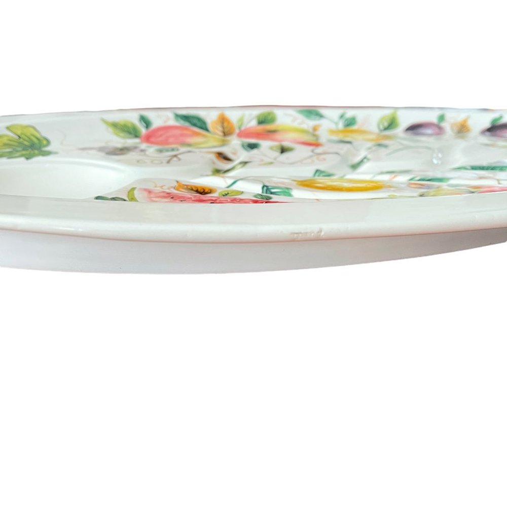 Vintage Italian Hand-Painted XL Platter - Picture 11 of 11